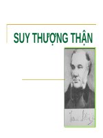 SUY THƯỢNG THẬN (nội KHOA) 