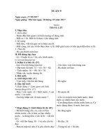 Giáo án tuần 9 - Lớp 2