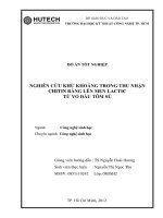 Đồ án tốt nghiệp nghiên cứu khử khoáng trong thu nhận chitin bằng lên men lactic từ vỏ đầu tôm sú 