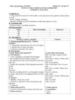 Giáo án Tiếng Anh 4- Tuần 21