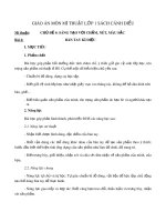 Giáo án môn Mĩ thuật lớp 1 sách Cánh Diều - Bài 6: Bàn tay kì diệu