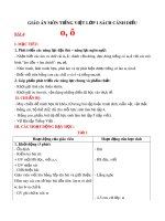 Giáo án môn Tiếng Việt lớp 1 sách Cánh Diều - Bài 4: O, Ô