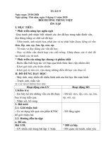 giáo án tuần 9 (LỚP 1B) BUỔI 2