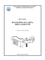 Giáo trình Bảo dưỡng sửa chữa điện lạnh ô tô - Nghề: Công nghệ ô tô (Dùng cho trình độ Cao đẳng)
