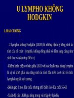 U LYMPHO KHÔNG HODGKIN (nội KHOA) 