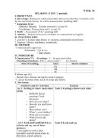 GIAO AN TIENG ANH LOP 4 TUAN 18