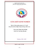 Sáng kiến kinh nghiệm một số biện pháp giúp trẻ 4 5 tuổi khuyết tật hòa nhập trong trường mầm non 