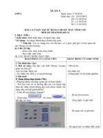 Giáo án tin học tuần 5