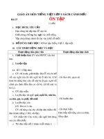 Giáo án môn Tiếng Việt lớp 1 sách Cánh Diều - Bài 27: Ôn tập