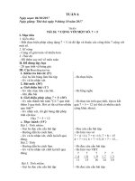 Giáo án tuần 6 - Lớp 2