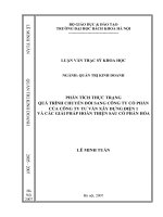 Phân tích thực trạng quá trình chuyển đổi sang Công ty cổ phần của Công ty tư vấn xây dựng điện 1 và các giải pháp hoàn thiện sau cổ phần hoá