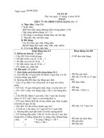 Giáo án dạy online tuần 20