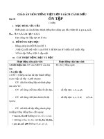 Giáo án môn Tiếng Việt lớp 1 sách Cánh Diều - Bài 21: Ôn tập