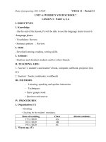 GIAO AN TIENG ANH LOP 4 TUAN 11