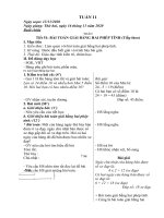 GIÁO ÁN TUẦN 11 LỚP 3C