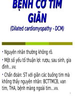 BỆNH cơ TIM GIÃN (nội KHOA) 