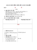 Giáo án môn Tiếng Việt lớp 1 sách Cánh Diều - Bài 25: S, X