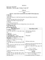 Giáo án Tuần 11-12