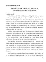 Sáng kiến kinh nghiệm rèn luyện kỹ năng làm dàn bài văn nghị luận cho học sinh lớp 9, theo hướng đổi mới 