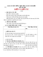 Giáo án môn Tiếng Việt lớp 1 sách Cánh Diều - Bài 26: Kể chuyện: Kiến và bồ câu