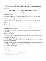 Giáo án môn Giáo dục thể chất lớp 1 sách Cánh Diều - Bài 4: Động tác quay trái, quay phải, quay sau