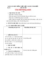 Giáo án môn Tiếng Việt lớp 1 sách Cánh Diều - Bài 38: Kể chuyện: Chú thỏ thông minh