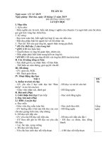 GIÁO ÁN TUẦN 11 LỚP 2A ( BUỔI 2)