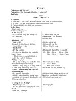 Giao án tuần 3 lớp 2