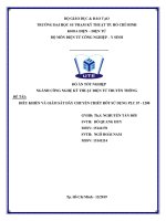 ĐIỀU KHIỂN VÀ GIÁM SÁT DÂY CHUYỀN CHIẾT RÓT SỬ DỤNG PLC S7 - 1200