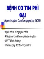 BỆNH cơ TIM PHÌ đại (HCM) (nội KHOA) 