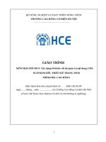 Giáo trình xây dựng website với hệ quản trị nội dung CMS