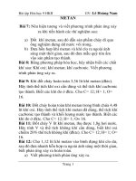 Hóa học 9. Bài tập ôn tập