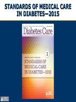 American diabetes association (ADA) standards of medical care in diabetes 2015 