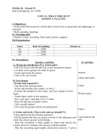 Giáo án Tiếng Anh 4- tuần 20