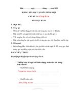 Hướng dẫn học tập lớp 1 môn Tiếng Việt, chủ đề 23: Tết quê em, Bài thực hành