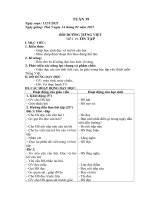 giáo án tuần 19 (LỚP 1B) BUOI 2