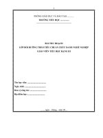 BAI THU HOACH CHUC DANH NGHE NGHIEP GIAO VIEN TIEU HOC HANG III 1 