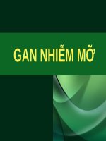 GAN NHIỄM mỡ (nội KHOA) 