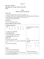 Giáo án Tuần 17 - Lớp1B