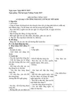 GIÁO ÁN TUẦN 1 LỚP 2A ( BUỔI 2)