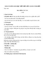 Giáo án môn Giáo dục thể chất lớp 1 sách Cánh Diều - Bài 6: Động tác tay