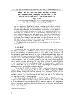 Nâng cao hiệu quả giáo dục hướng nghiệp, phân luồng học sinh sau trung học cơ sở ở các huyện vùng núi cao tỉnh Nghệ An