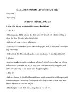 Giáo án môn Âm nhạc lớp 1 sách Cánh Diều - Ôn tập và kiểm tra học kì 1