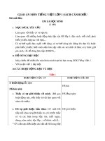 Giáo án môn Tiếng Việt lớp 1 sách Cánh Diều - Bài mở đầu: Em là học sinh