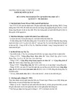 đề cương ôn tập kiểm tra hki môn lịch sử năm học 20202021  thcs văn lang