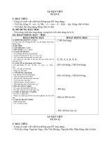 Giáo án Luyện viết