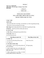 Giáo án tuần 2 lớp 2E