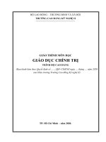 Giáo trình môn học Giáo dục chính trị (Trình độ cao đẳng): Phần 1