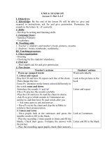 Tải Giáo án Tiếng Anh lớp 3 Unit 6: Stand up - Lesson 5 - Giáo án điện tử môn Tiếng Anh lớp 3