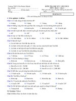 De thi Dia li 6 HKI nam hoc 20122013